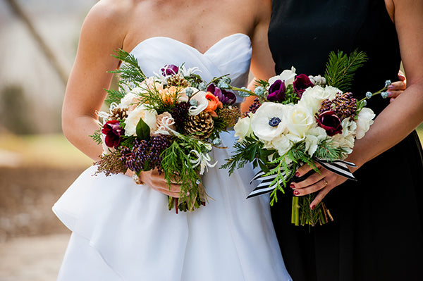 Winter Wedding Flowers at Bristol Harbour