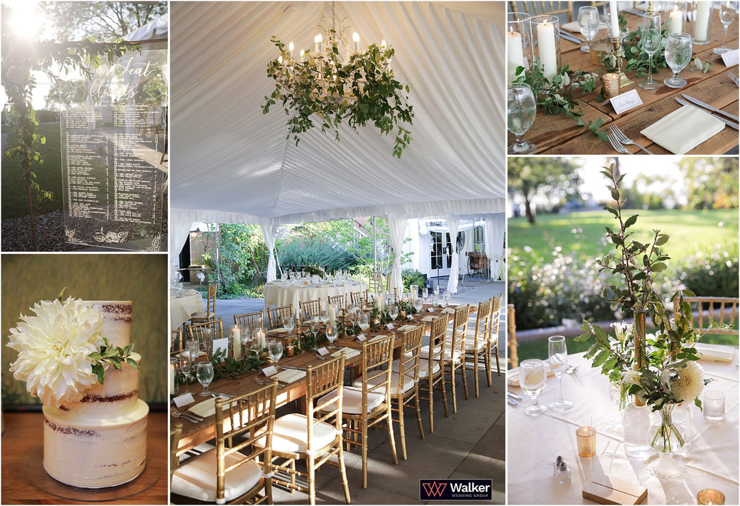 Inns of Aurora Elegant White & Green Wedding | Sarah & Jason