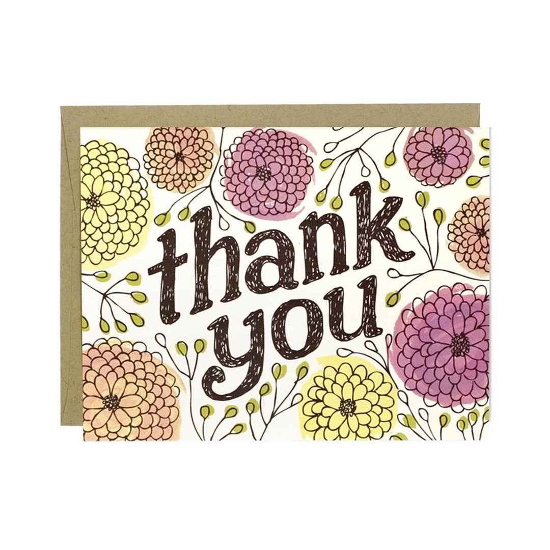 Wit & Whistle | Zinnia Thank You Card