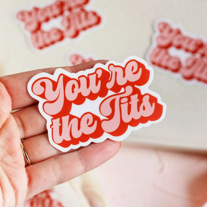 Stickers (Assorted Styles) | The Print Pantry | You're the Tits text sticker