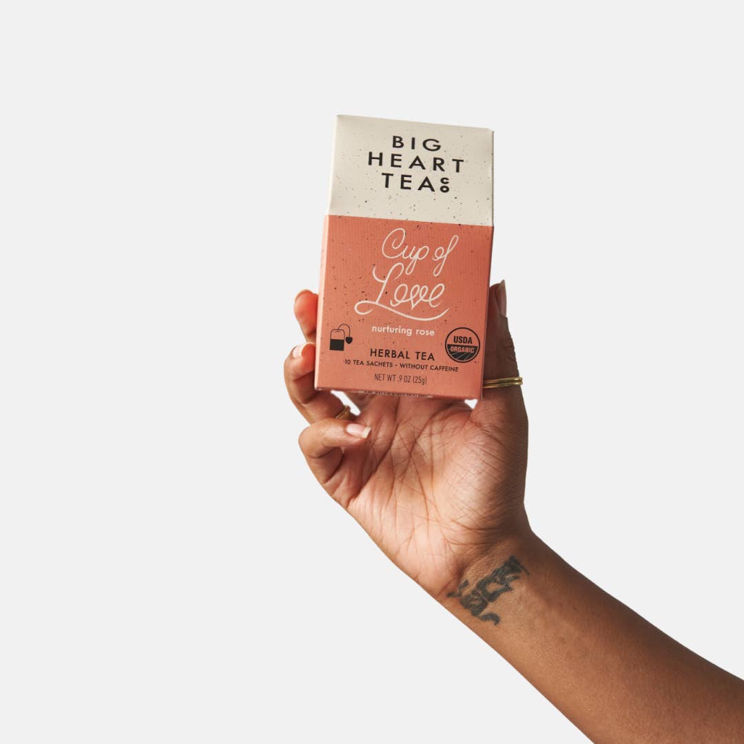 Big Heart Tea Co. | Cup of Love | Nurturing Rose Herbal Tea. Organic.