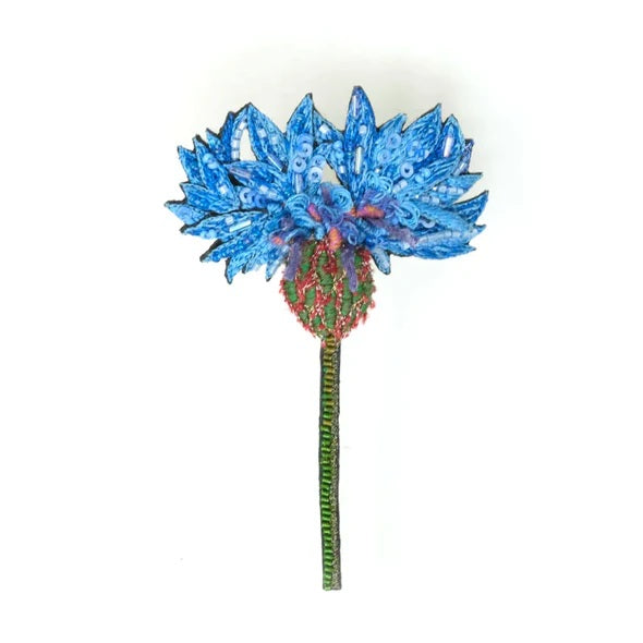 Trovelore | Blue Cornflower Brooch