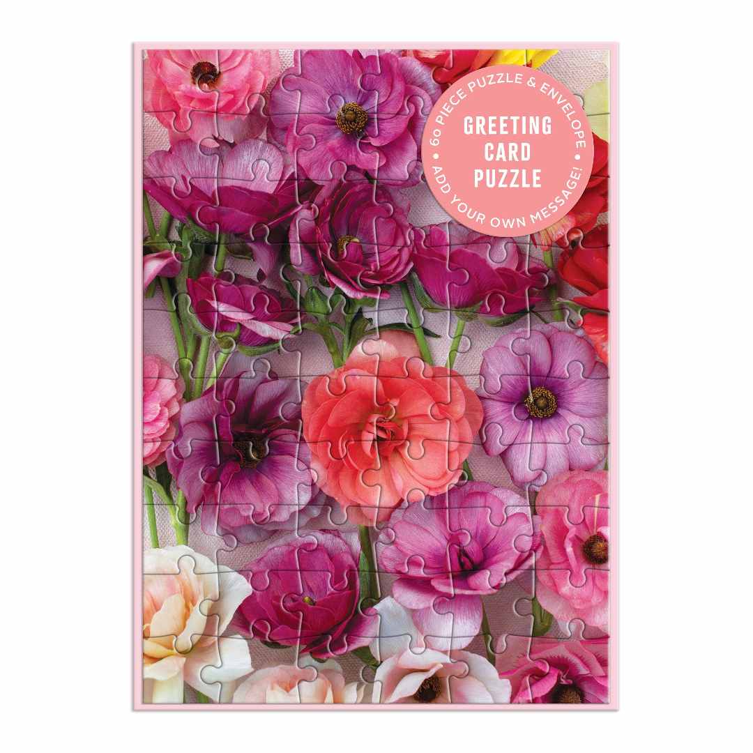 Chronicle Books | Greeting Card Puzzle, Ranunculus.