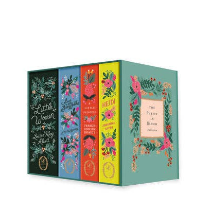 Penguin Random House | The Puffin In Bloom Collection | Little women, anne of green gables, heidi, a little princess.