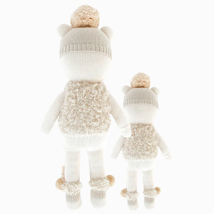 Stella the Polar Bear | Cuddle + Kind | Reverse side of the polar bear plushies.
