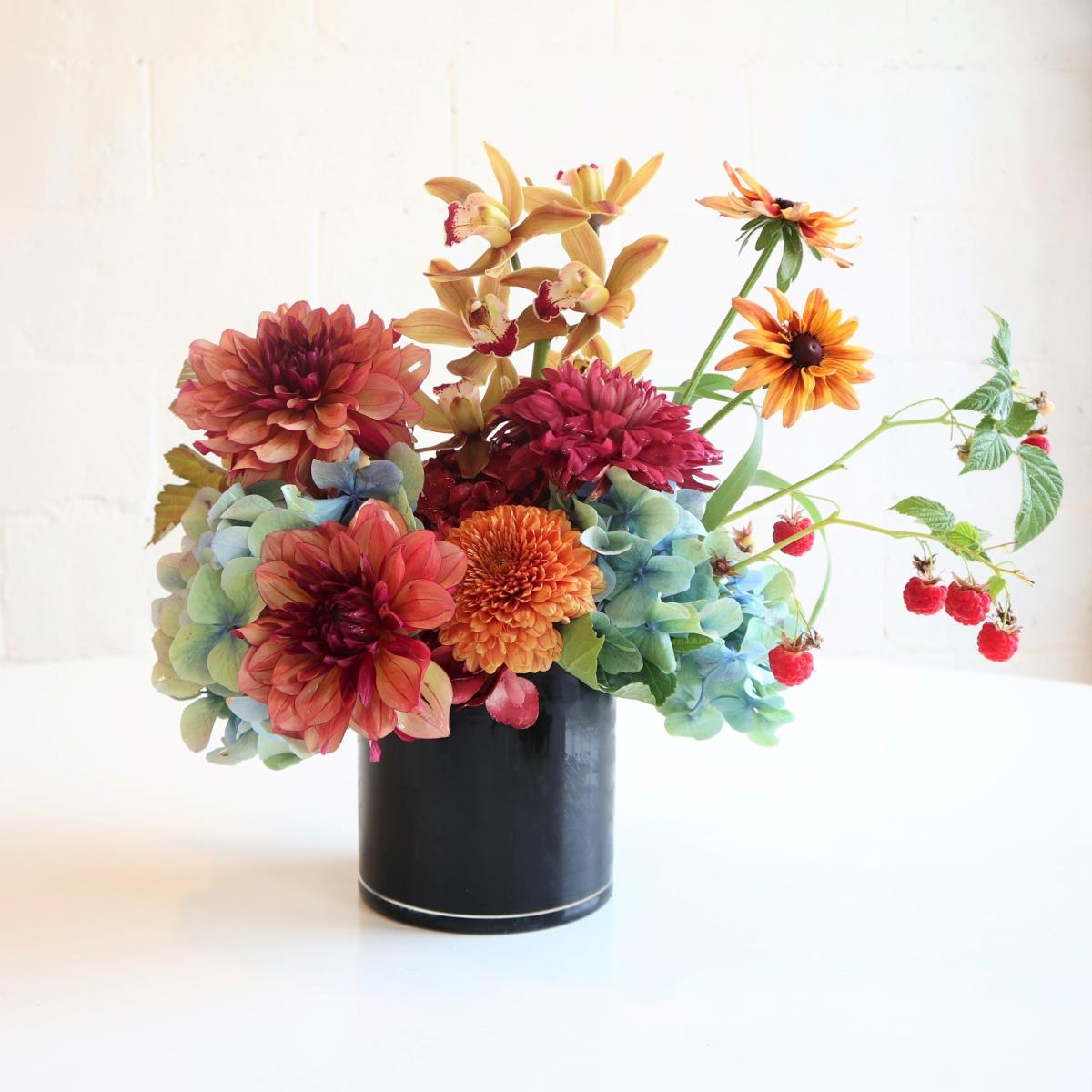Fall Jewel Tone Centerpiece | Delivery | Rochester NY