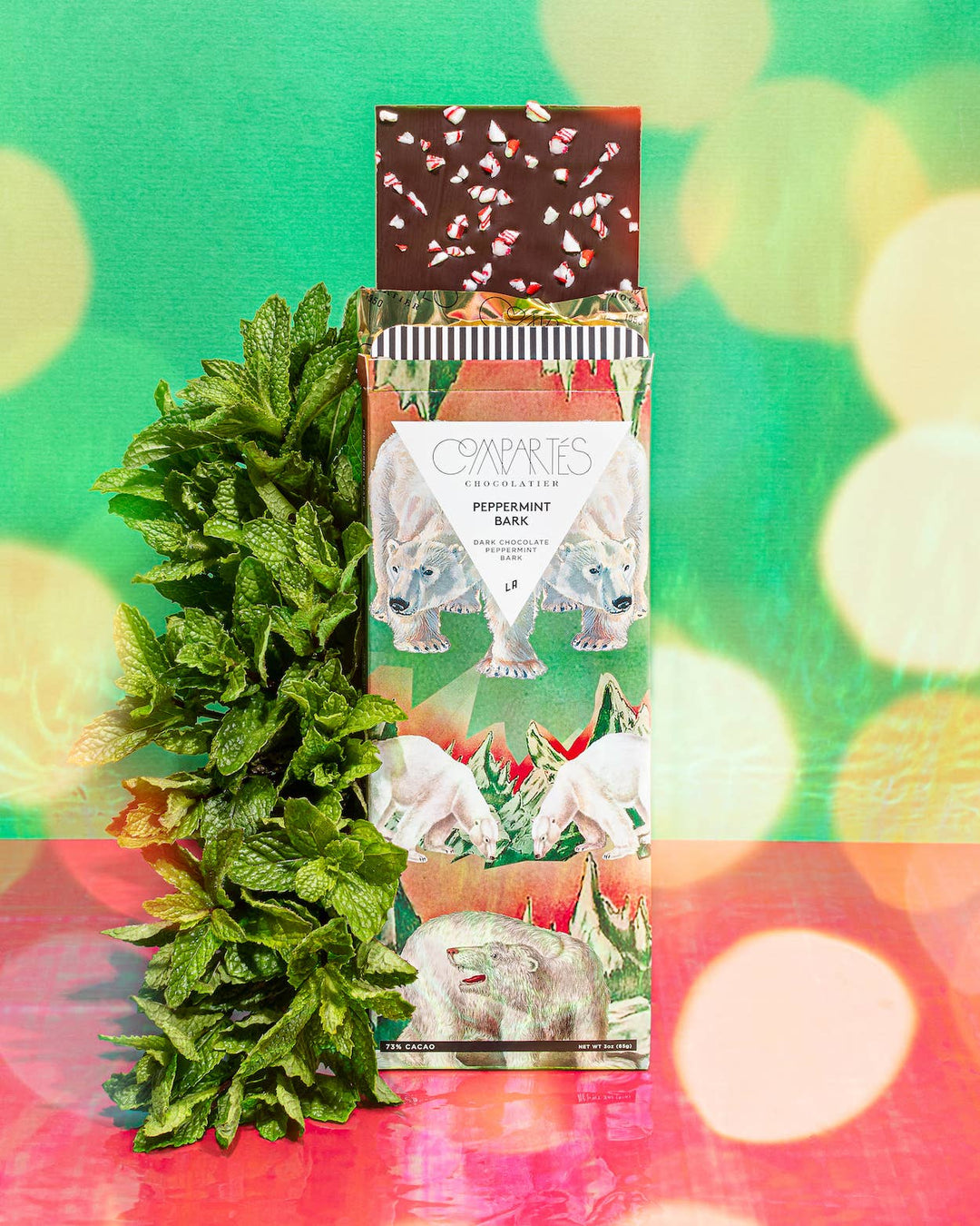 Compartes Chocolate | Peppermint Bark Chocolate Bar