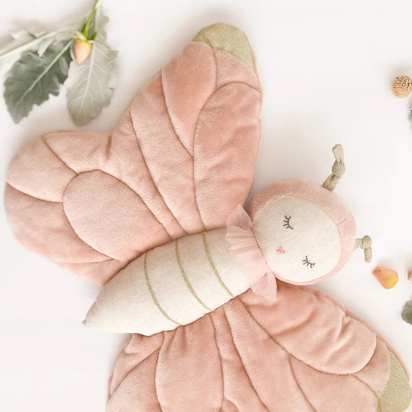 Pink butterfly plush deals