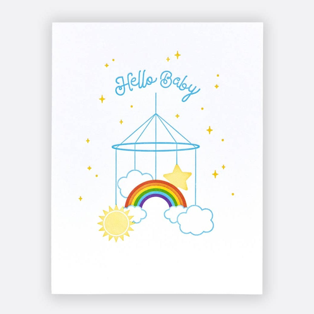 Elum Designs | Rainbow Baby Mobile Card