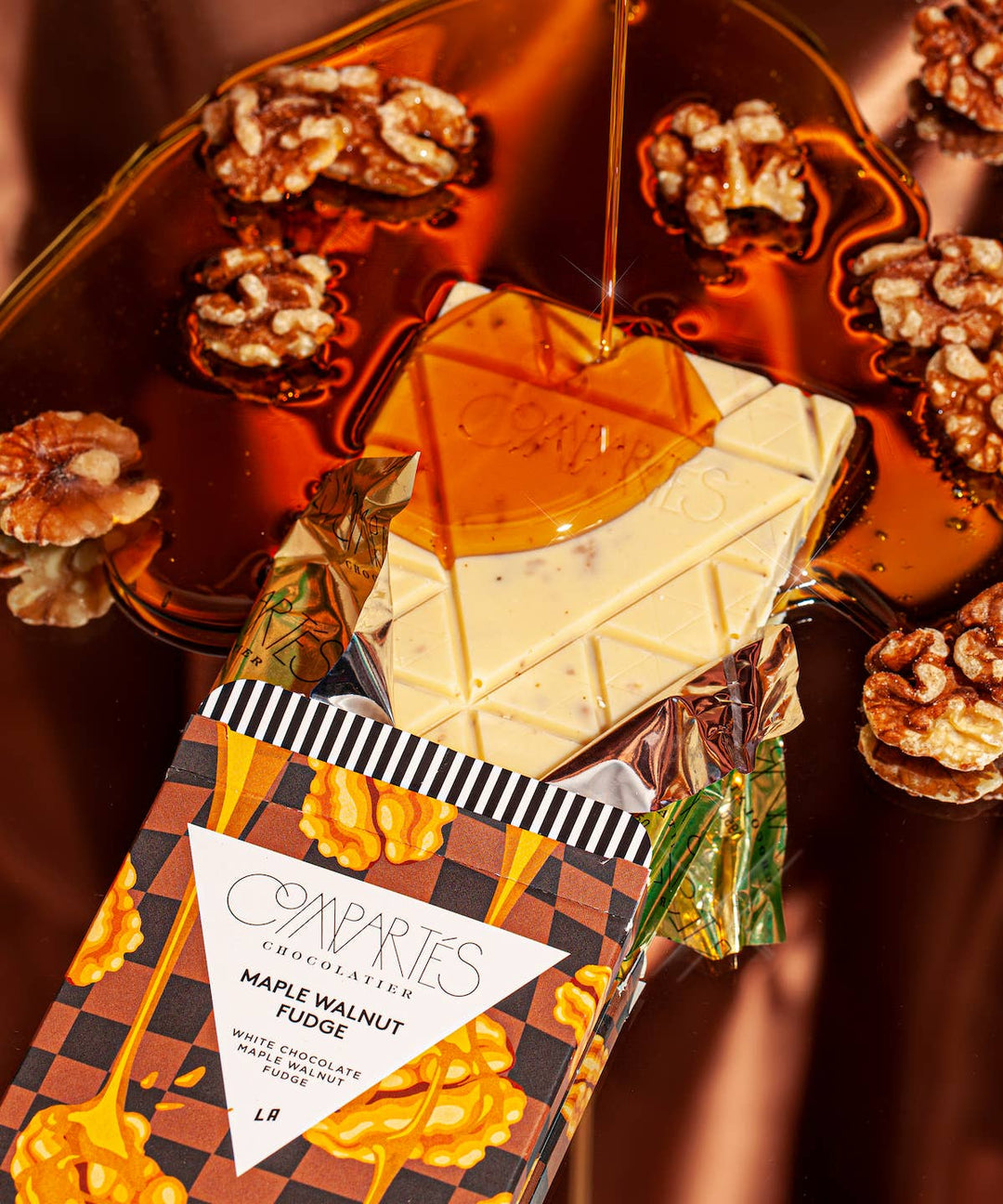 Compartes Chocolate | Maple Walnut Fudge Chocolate Bar