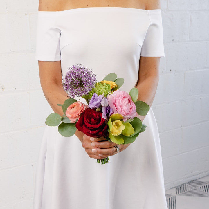 colorful small bouquet wedding bouquet