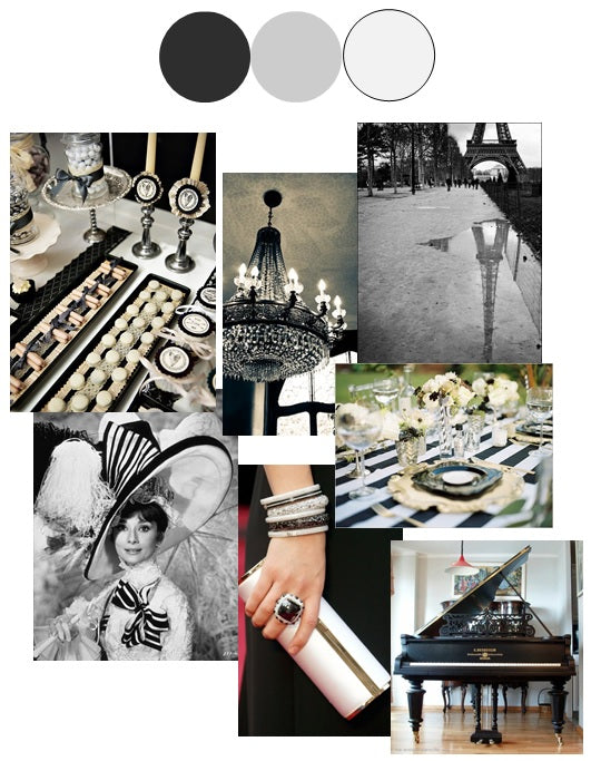 Black and White | Color Story | Inspiration Board