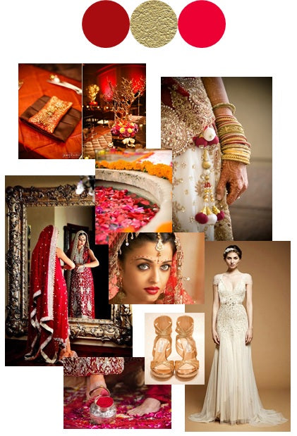 Indian Wedding | Color Story | Bollywood Red and Gold