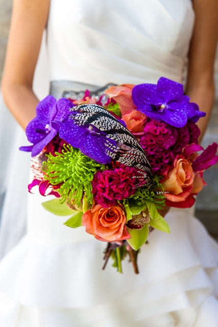 Wedding Florist Rochester NY | Wedding Wednesday | Purple and Orange Wedding