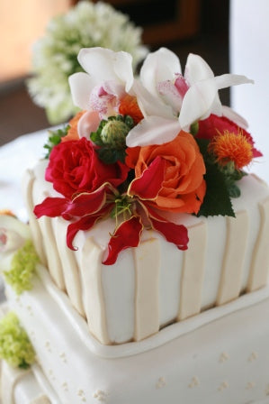 Pink Lime Green and Orange Wedding