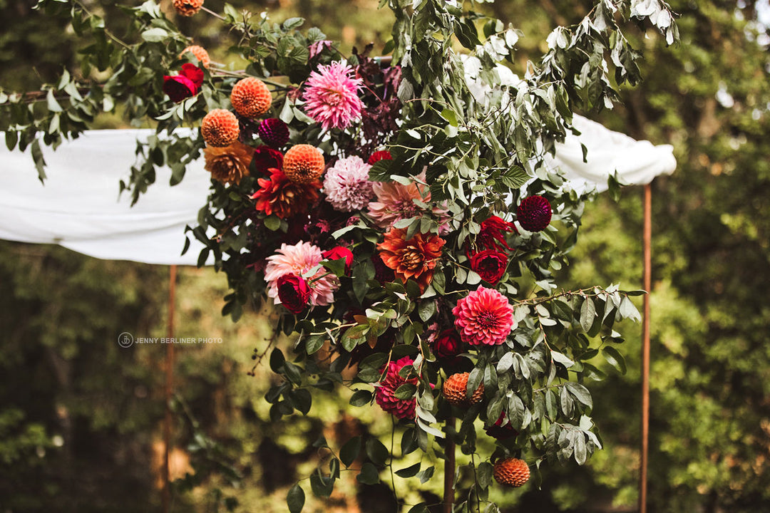 Rich Jewel Toned Wedding Flowers | Rachel & Patrick