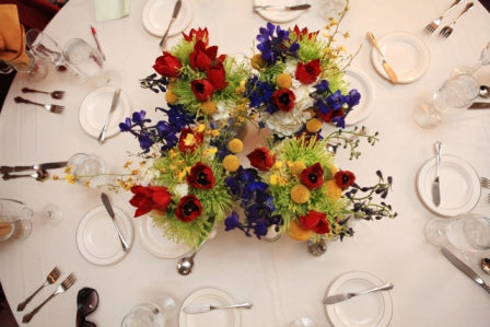 Cobalt Blue and Red Wedding | Wedding Wednesday | Rochester NY Wedding Florist