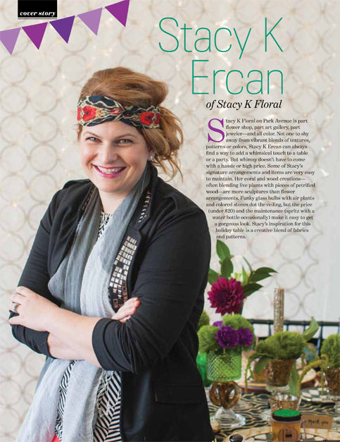 Stacy K Floral | Rochester Magazine | Holiday Tablescapes