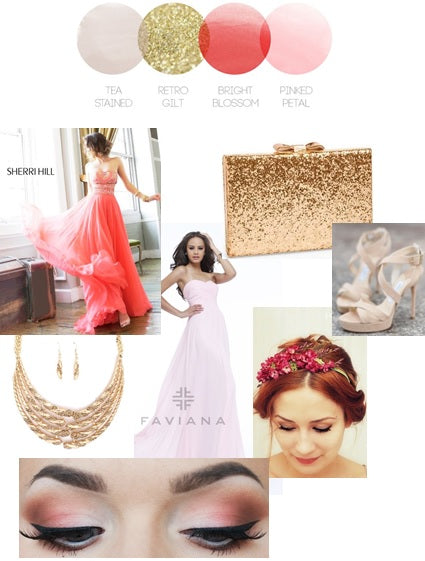 Pink Glitter | Color Story | Prom Inspiration Board