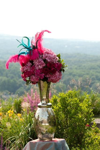 Stacy K Snapshot: Aqua and Fuchsia | Rochester NY Wedding Florist