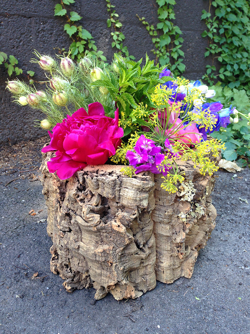 Tree Trunk Centerpieces by Stacy K Floral