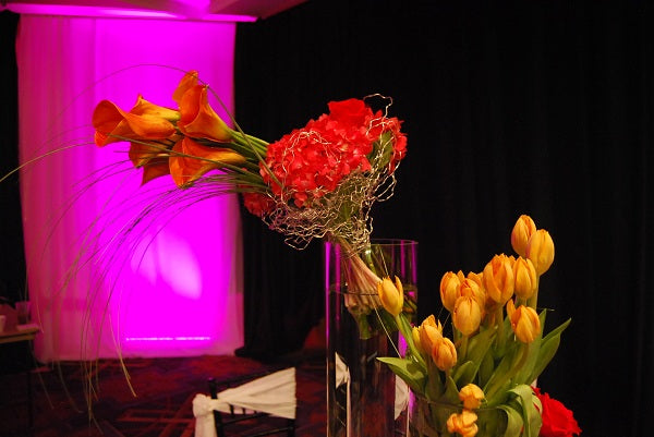 Pink and Orange wedding