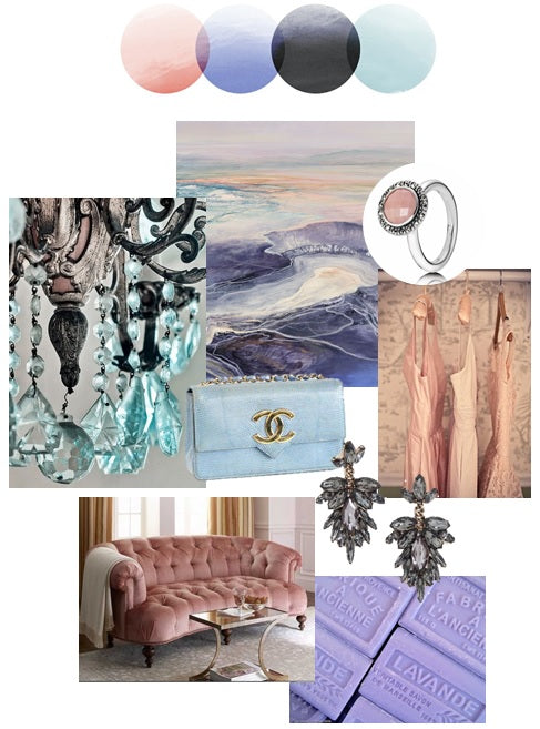 Palette Inspiration | Color Story | Blush, Lavender, Slate, Pale Blue