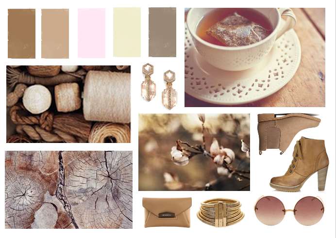 Subtle Pink and Brown Color Palette