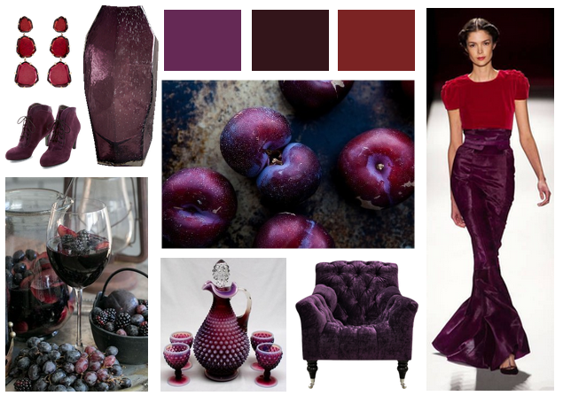 Plum, Burgundy, Cranberry | Fall Color Inspiration