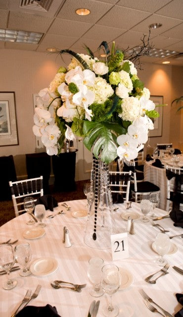 Lime Green white and black weddings