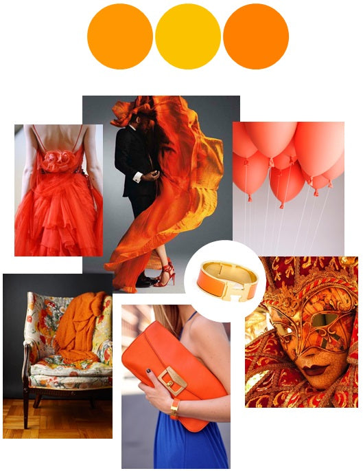 Tangerine Orange Color Story | Palette Inspiration Board