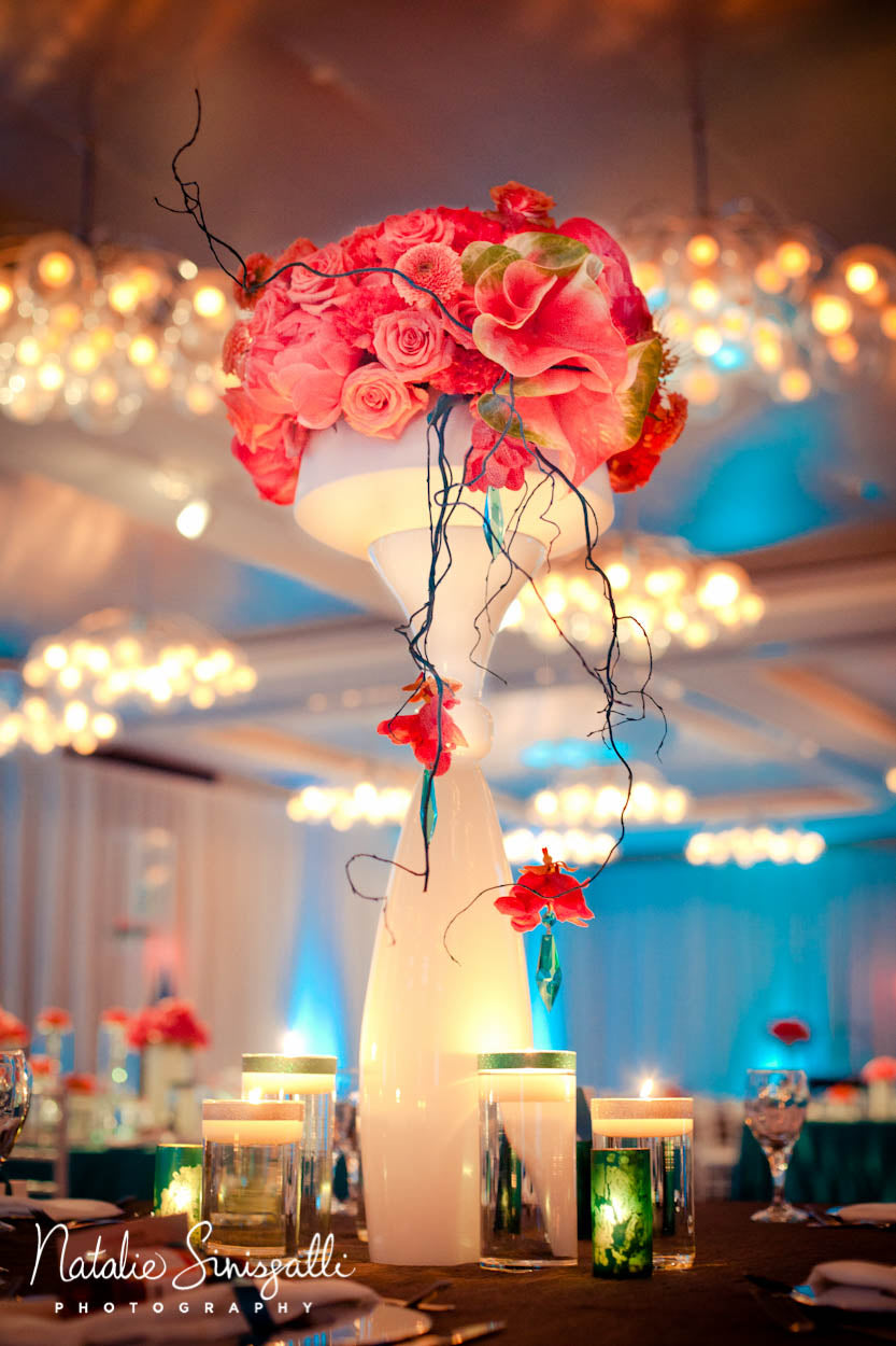 Coral Teal Wedding | Hyatt Rochester, NY | Indian Wedding