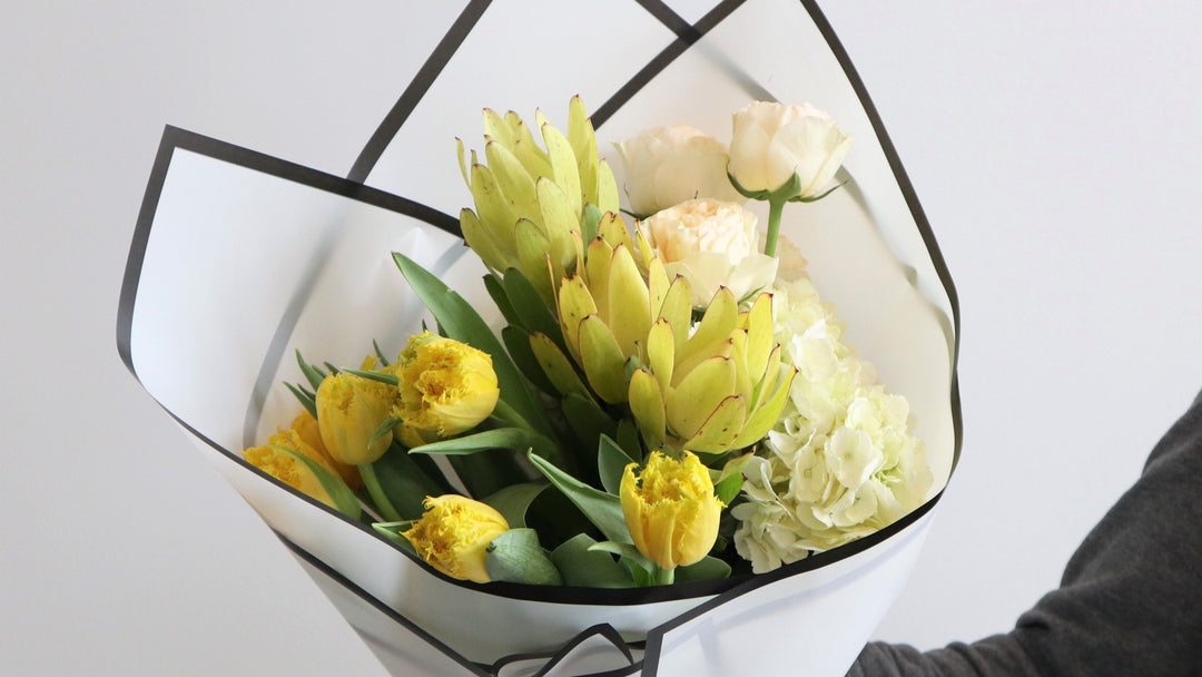 Yellow bouquet of flowers