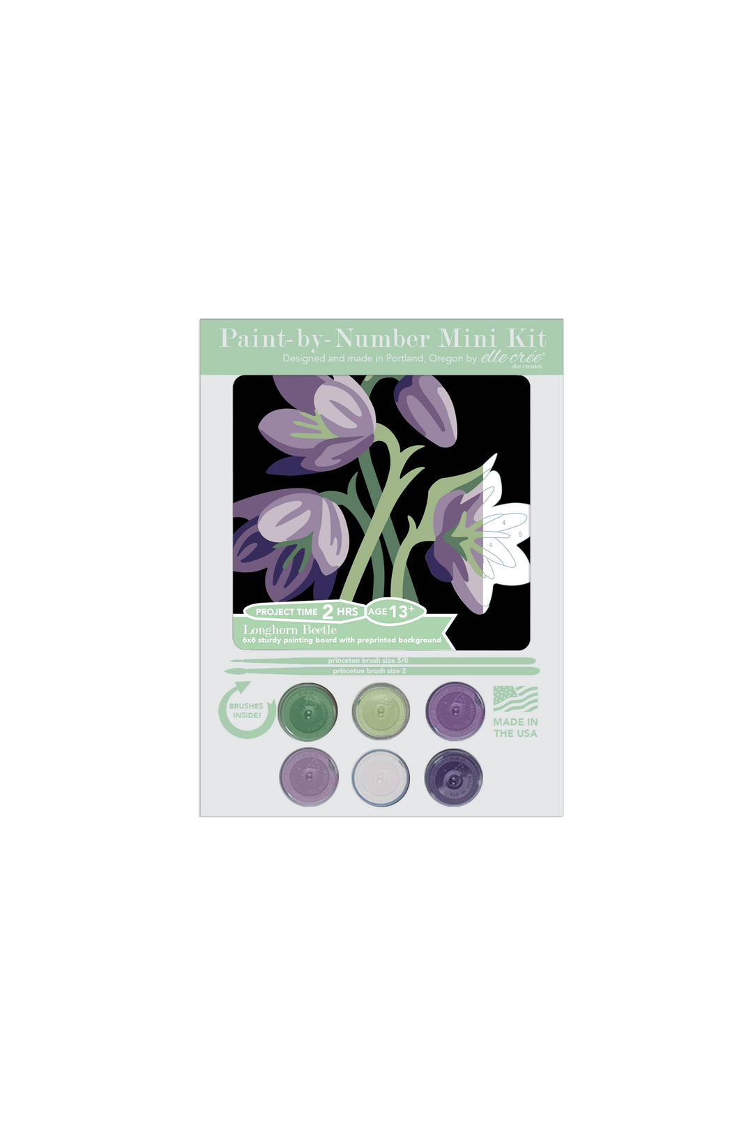 She Creates | Fritillaria MINI Paint-by-Number Kit