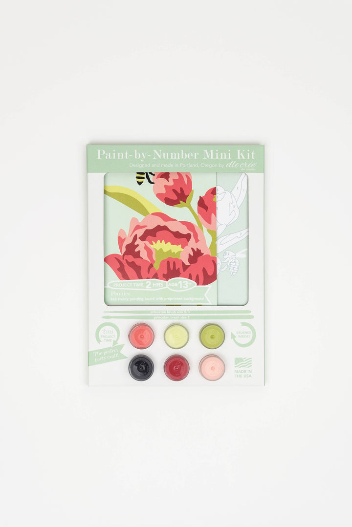 She Creates | Peonies MINI Paint-by-Number Kit