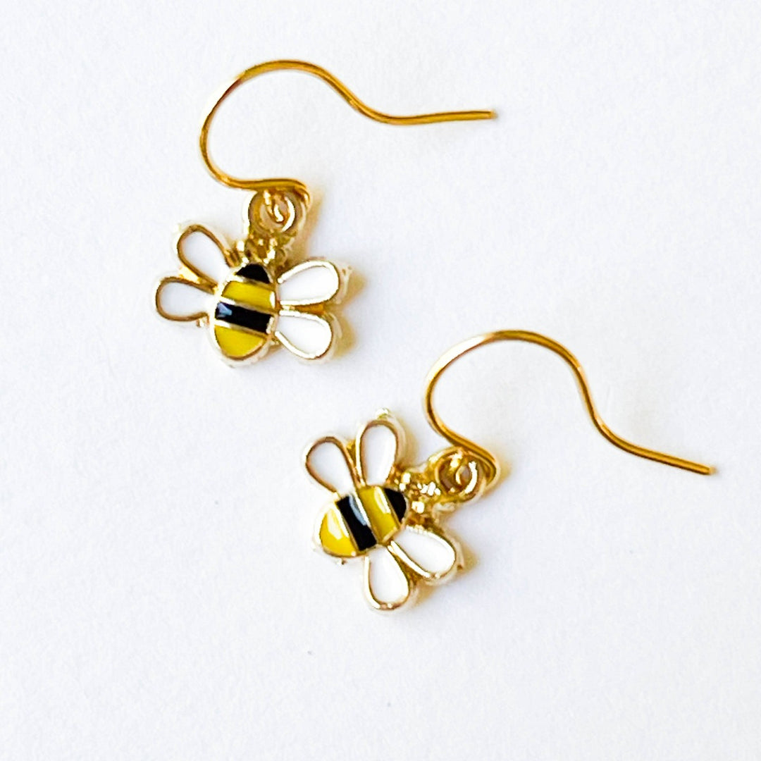 Nest Pretty Things | Tiny Honey Bee Earrings 