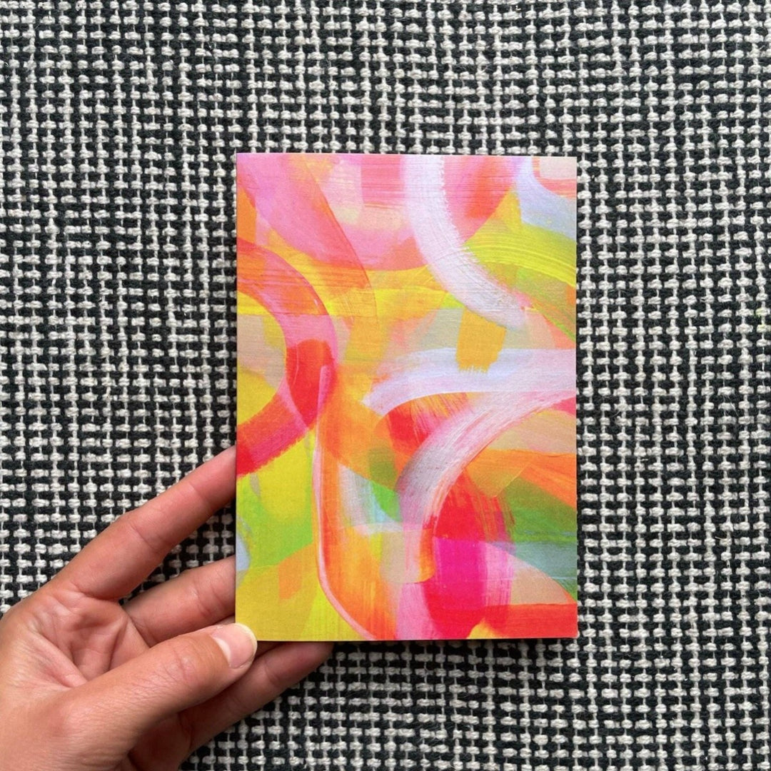 Beth Garner Art | Citrus Hues Any Occasion Card, Orange, Pink