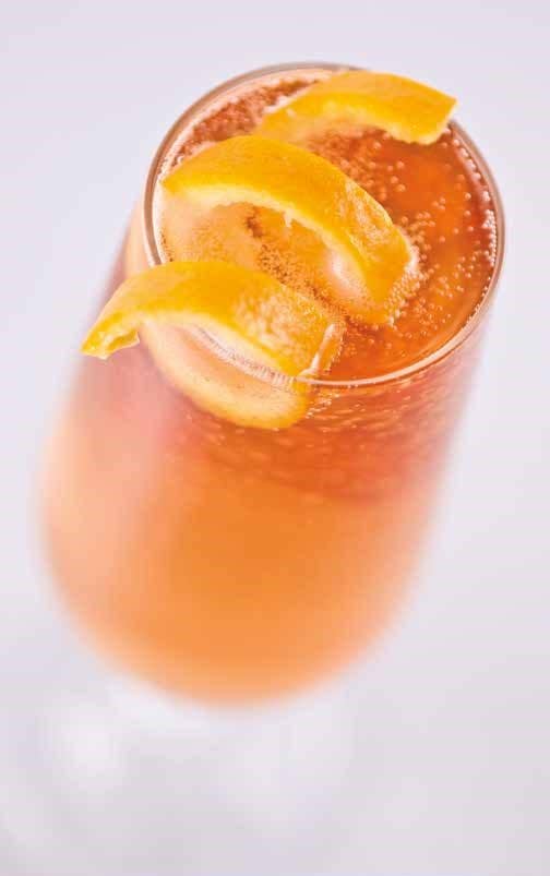 A fizzy citrus mocktail.