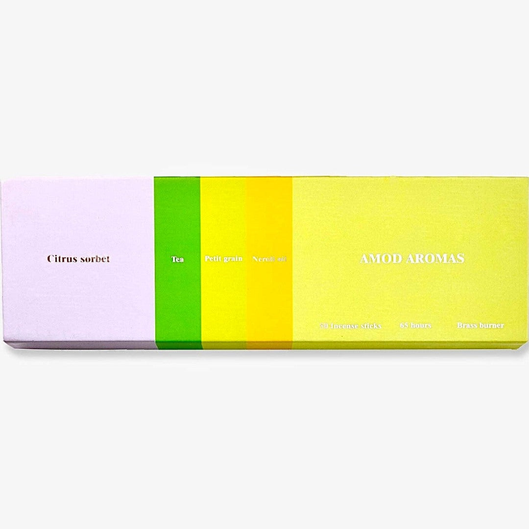 Amod | Citrus Sorbet Incense Sticks and Burner