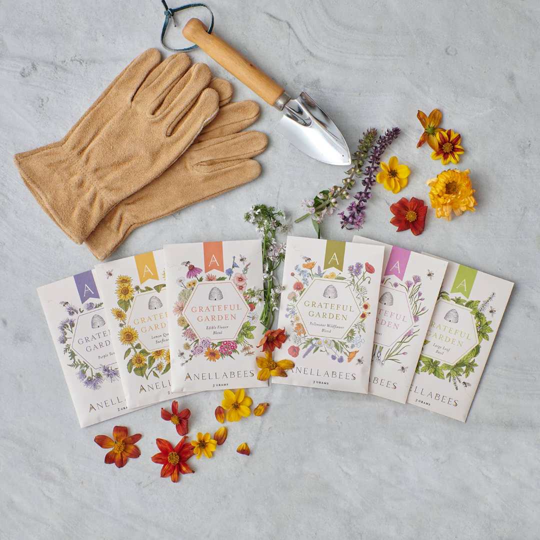edible flower seed packets Anellabees
