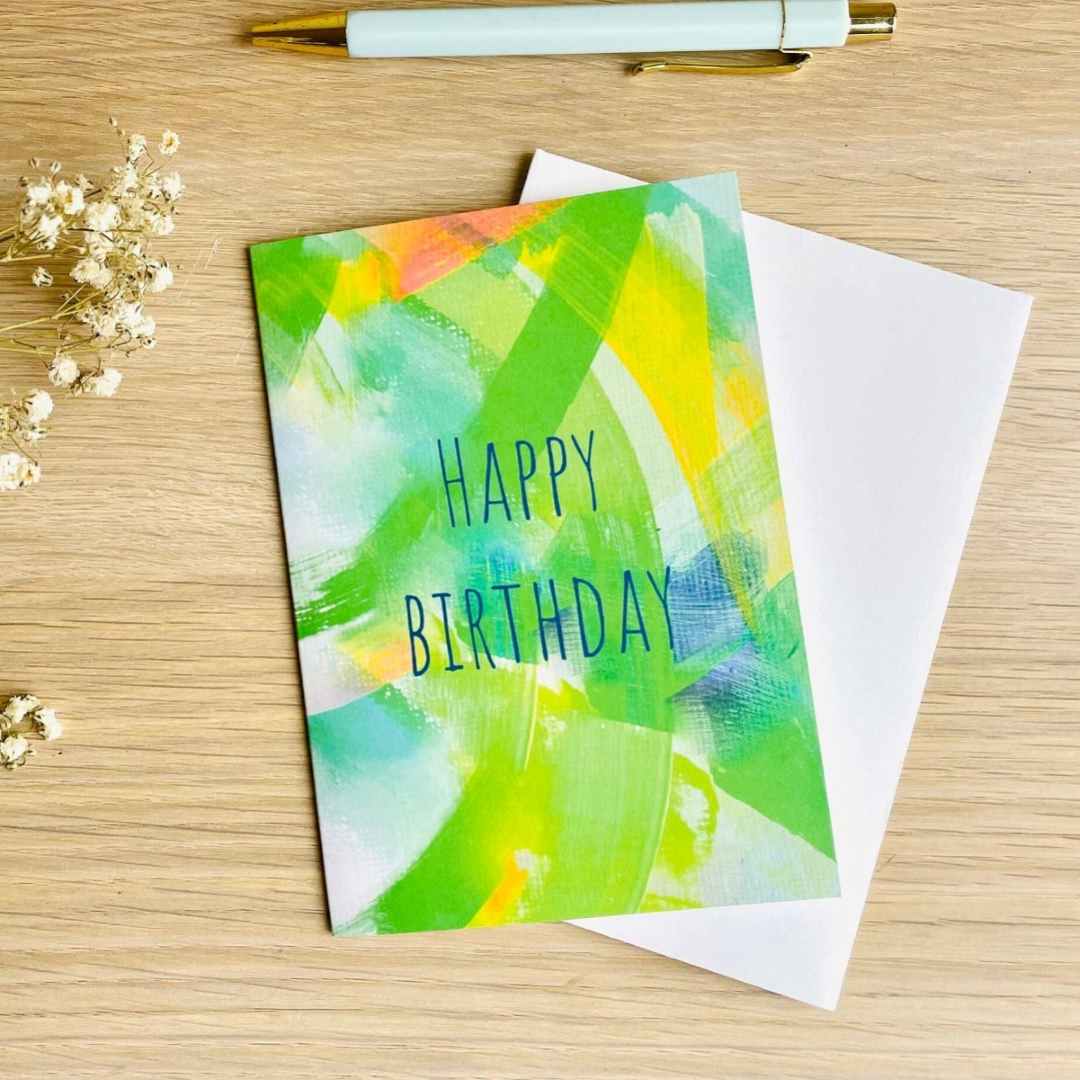 Beth Garner | Lime Green Happy Birthday