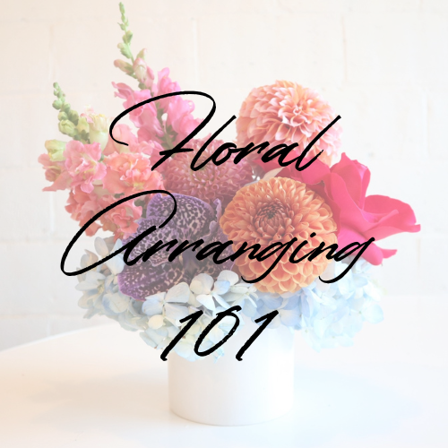 Stacy K Floral | Floral Arranging 101 class. Fresh flowers.