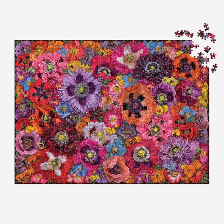 Chronicle Books | Bees In Poppies | 1000 piece puzzle.