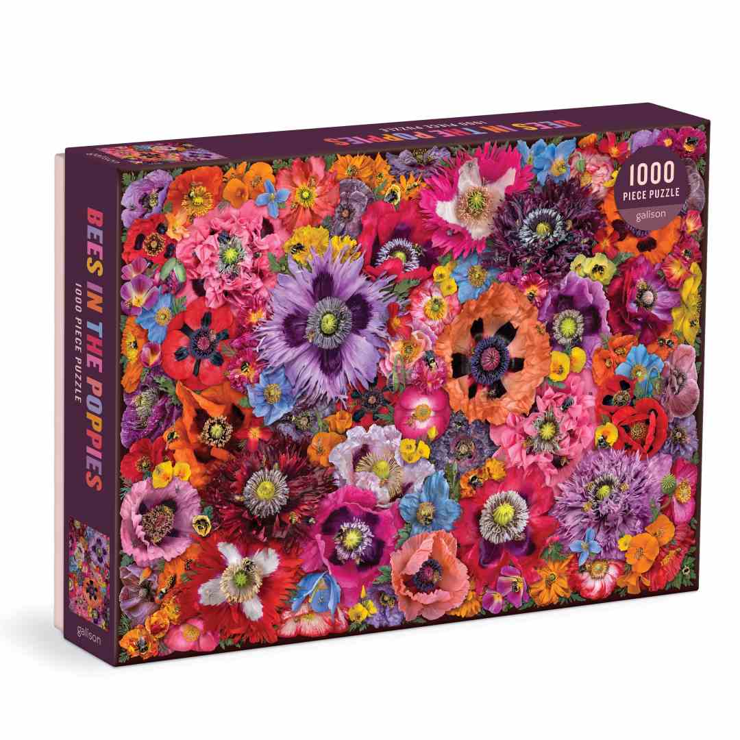 Chronicle Books | Bees In The Poppies | 1000 piece puzzle.