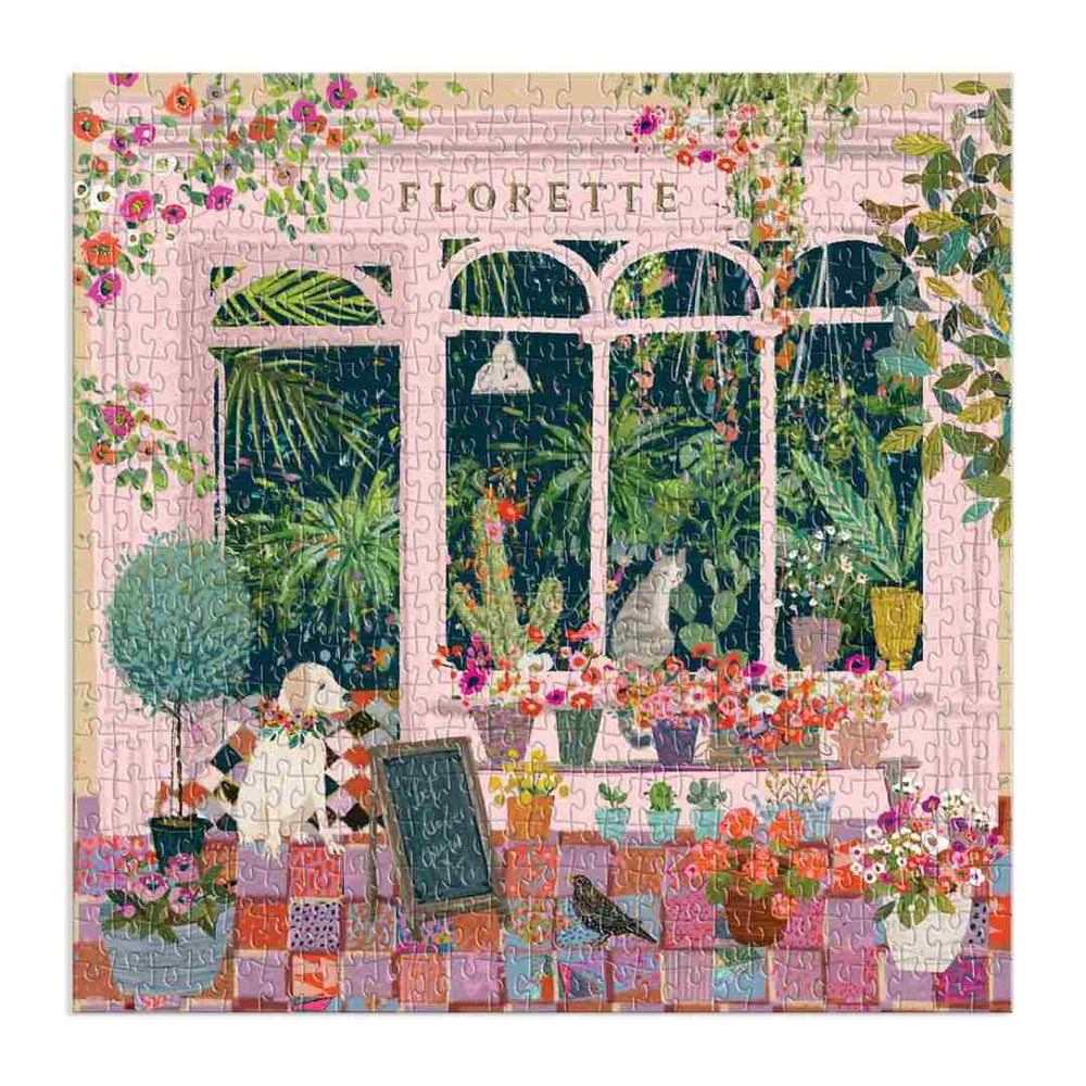 Chronicle Books | Flourette | Puzzle with a flower shop and a plant shop.