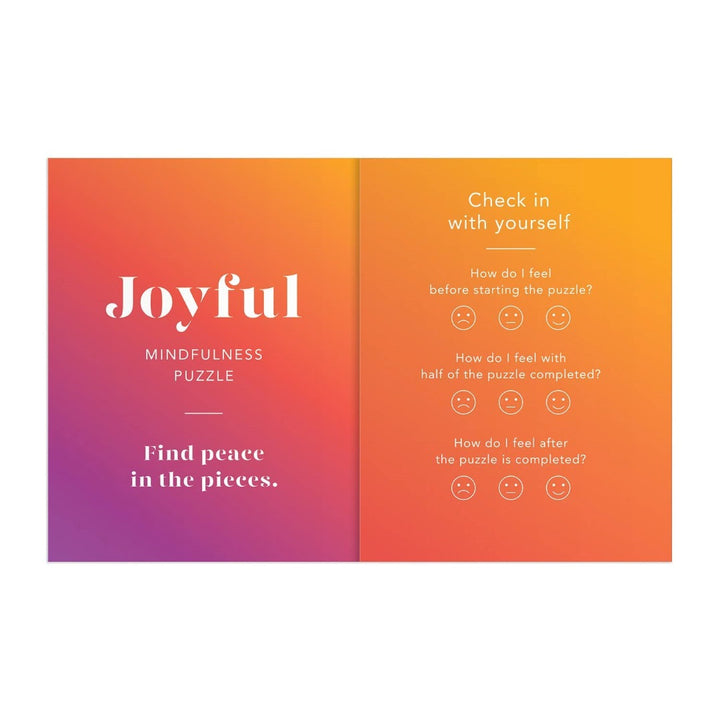 Chronicle Books | 1000 piece puzzle. Mindfulness puzzle, Joyful, mindfulness exercise guide. "Find peace in the pieces."