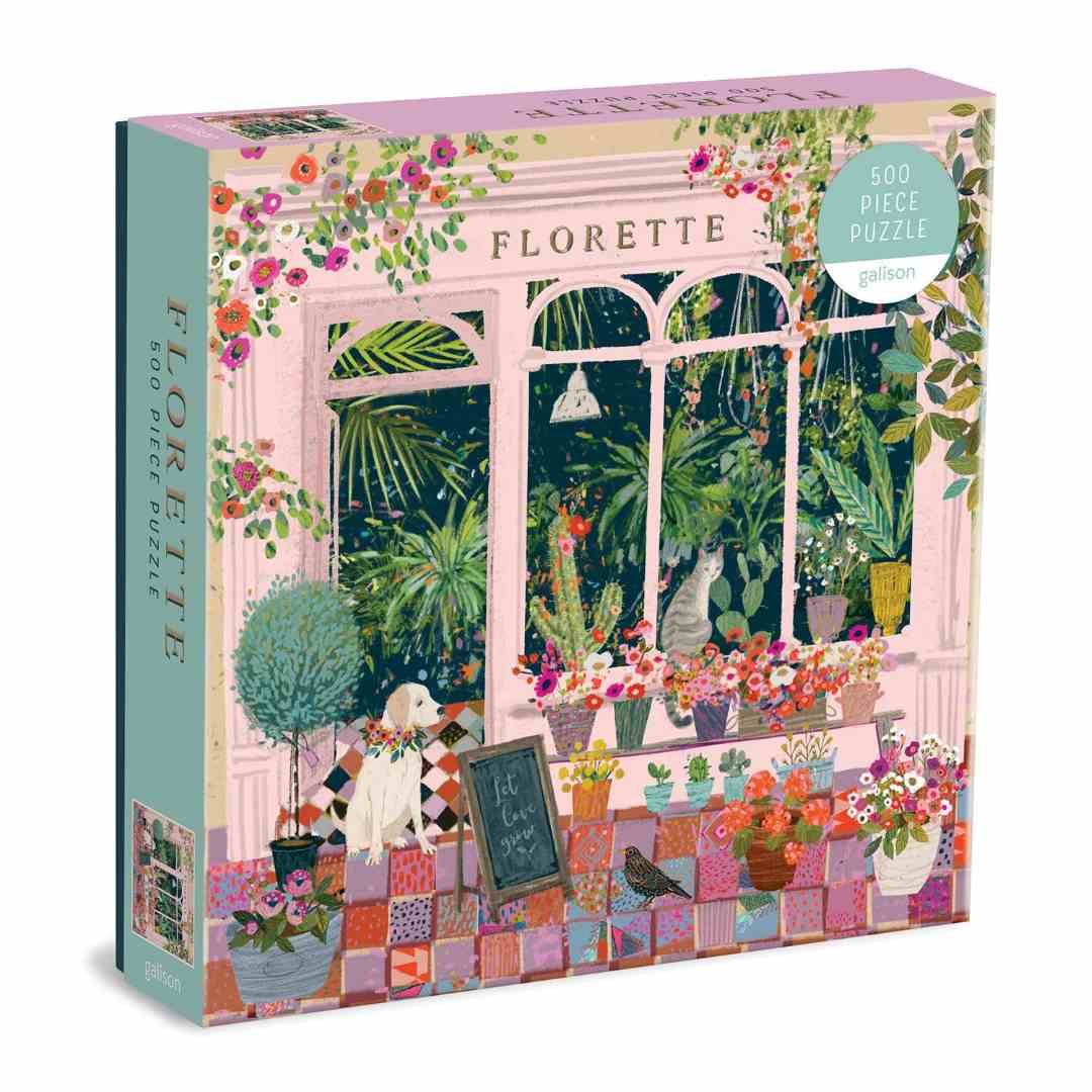 Chronicle Books | Florette Puzzle | A flower and plant store puzzle. 500 piece.