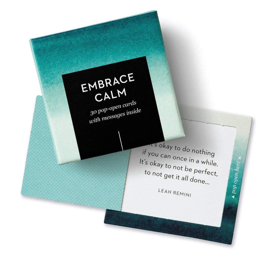 Embrace Calm card set with a card displayed on a white background