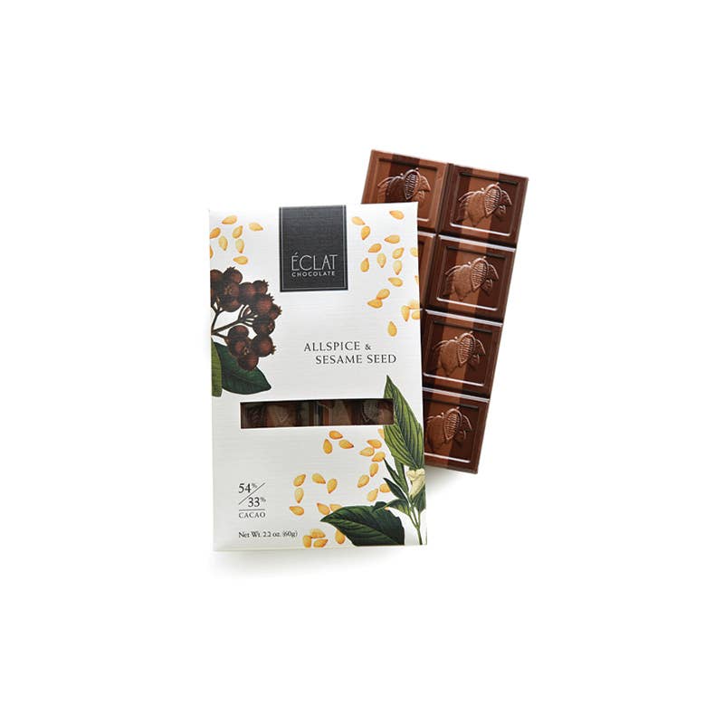 Chocolate bar with packaging labeled &