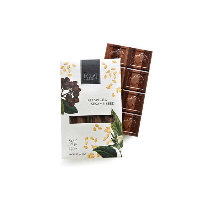 Chocolate bar with packaging labeled &